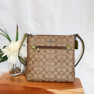 NWT Coach Rowan File Crossbody Bag In Signature Canvas